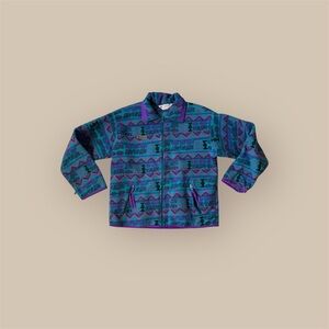 Vintage Columbia zip up sweater size small